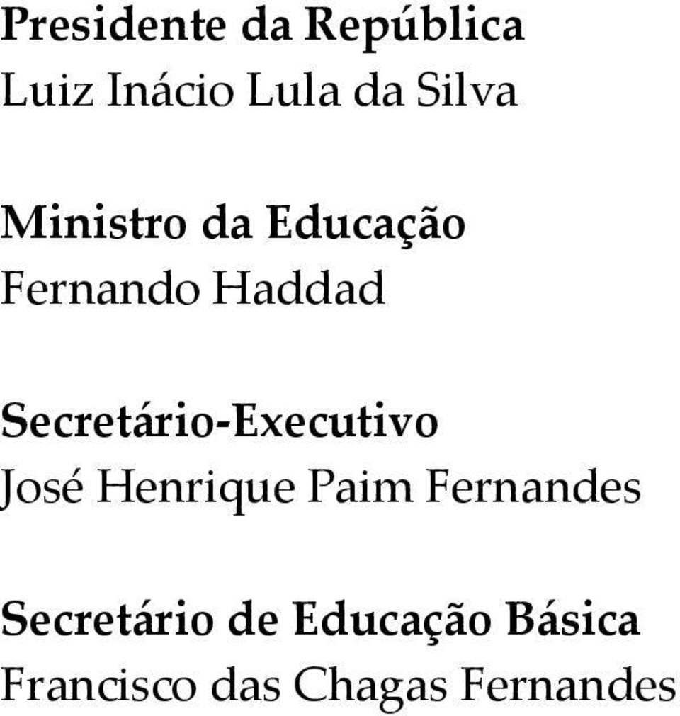 Secretário-Executivo José Henrique Paim Fernandes