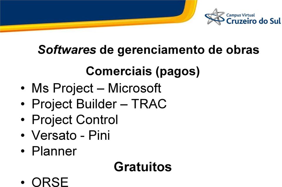 Microsoft Project Builder TRAC