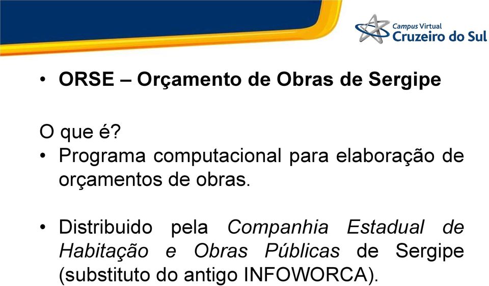 orçamentos de obras.