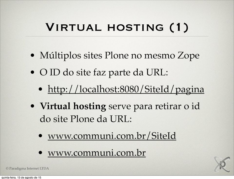 http://localhost:8080/siteid/pagina Virtual hosting serve