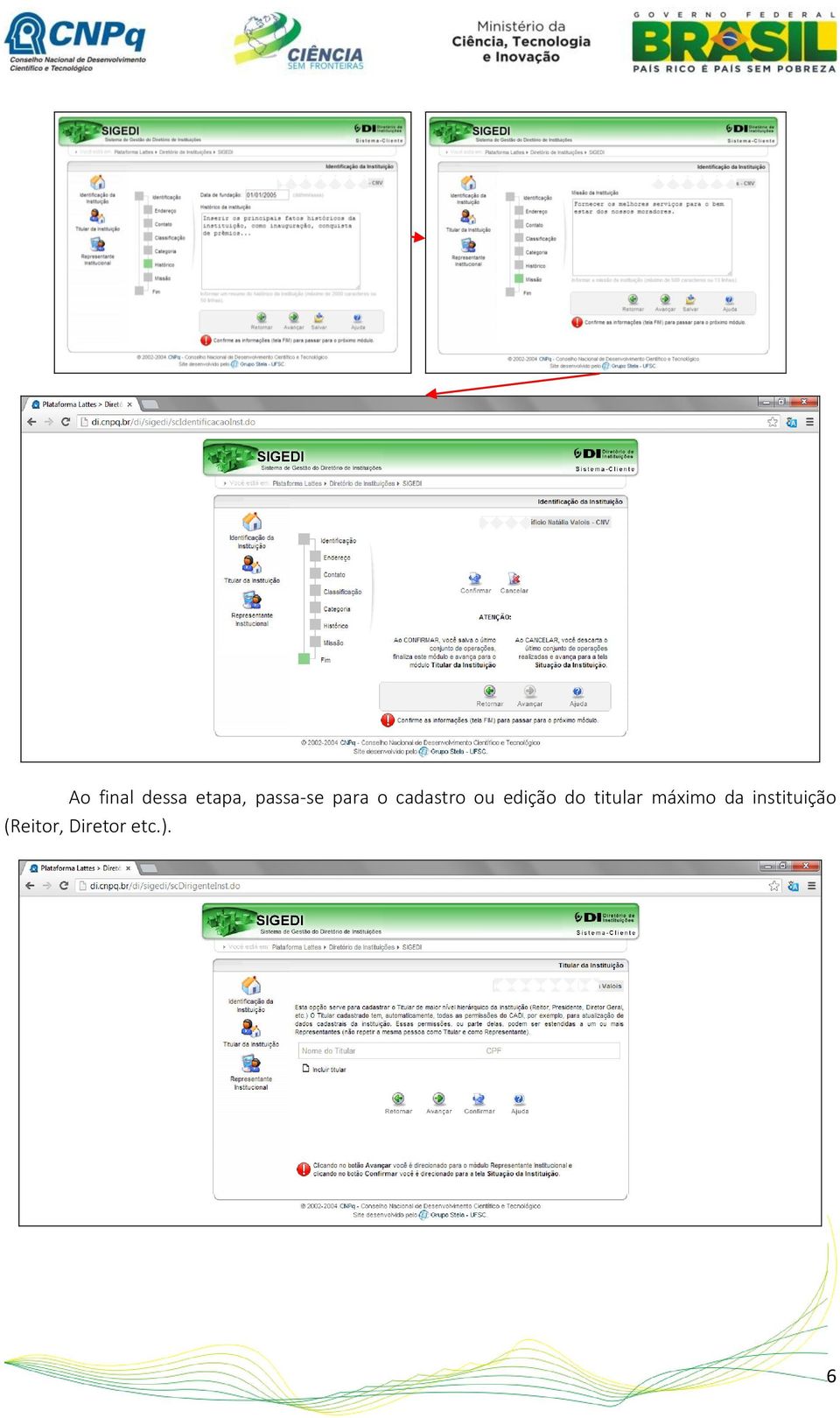 edição do titular máximo da