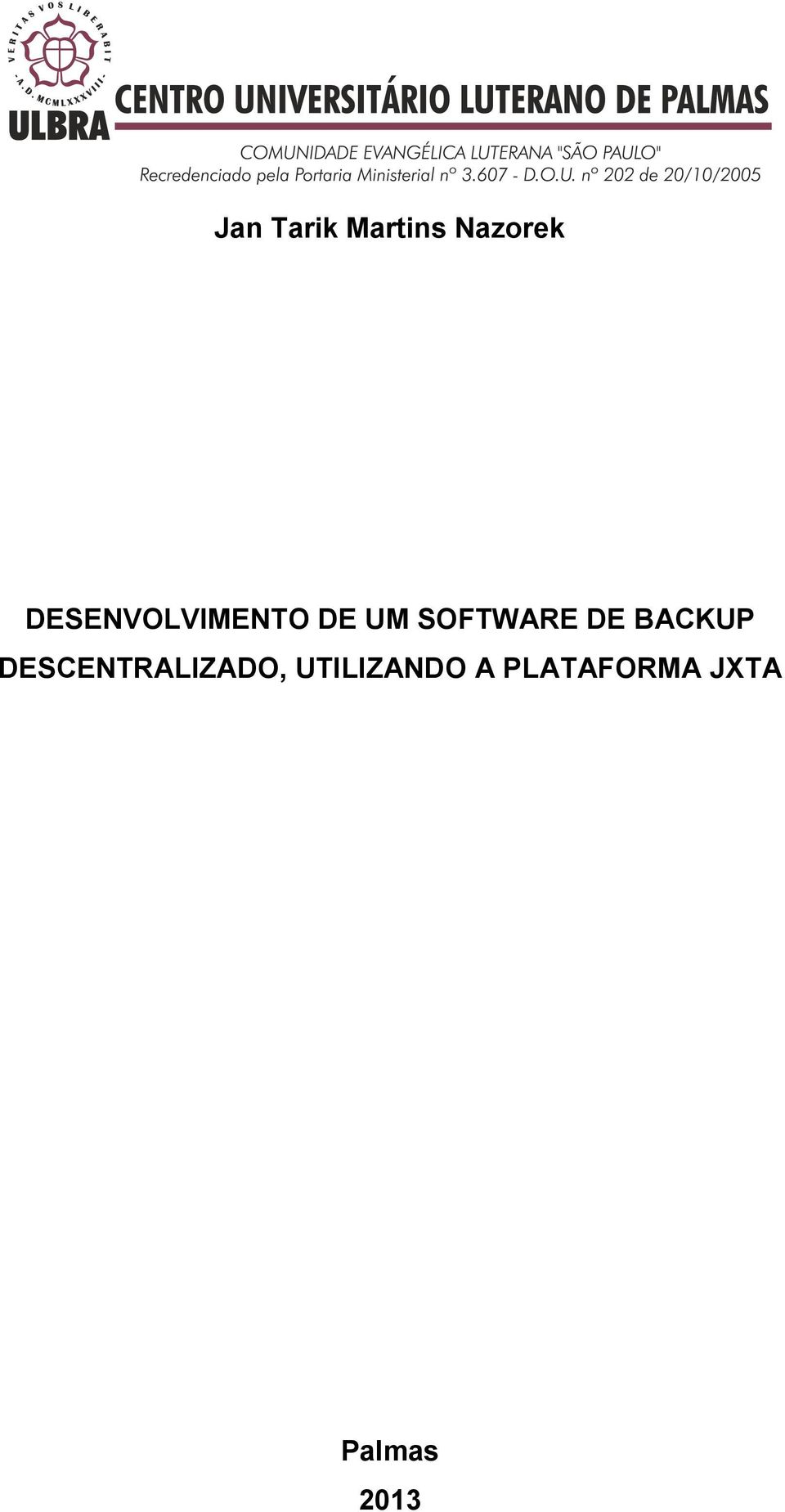 DE BACKUP DESCENTRALIZADO,