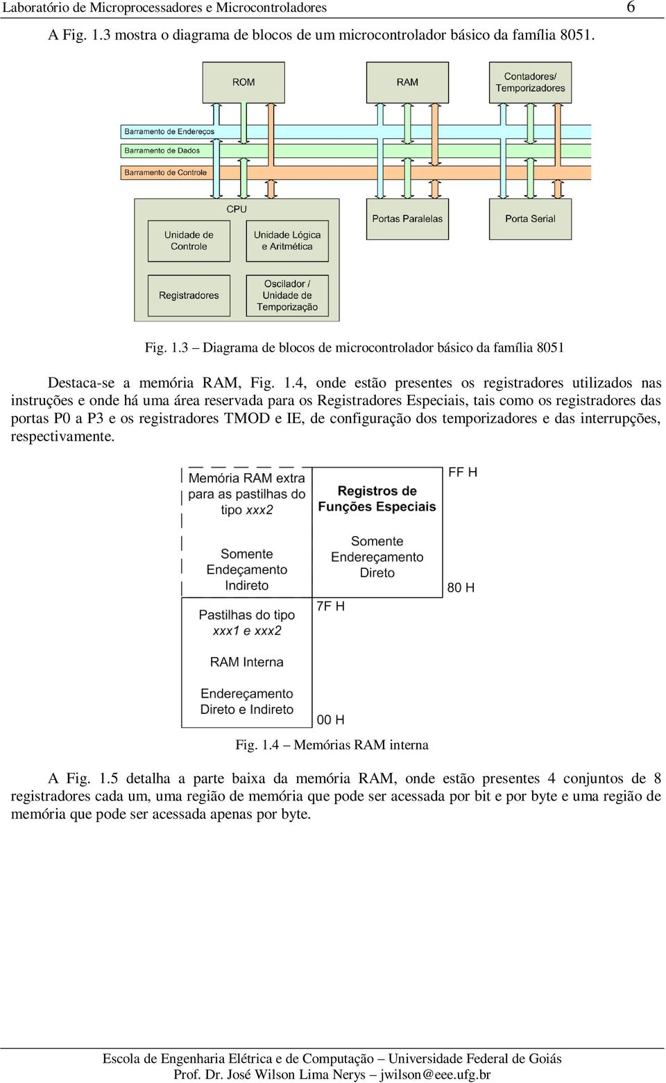 TMOD e IE, de configuração dos temporizadores e das interrupções, respectivamente. Fig. 1.