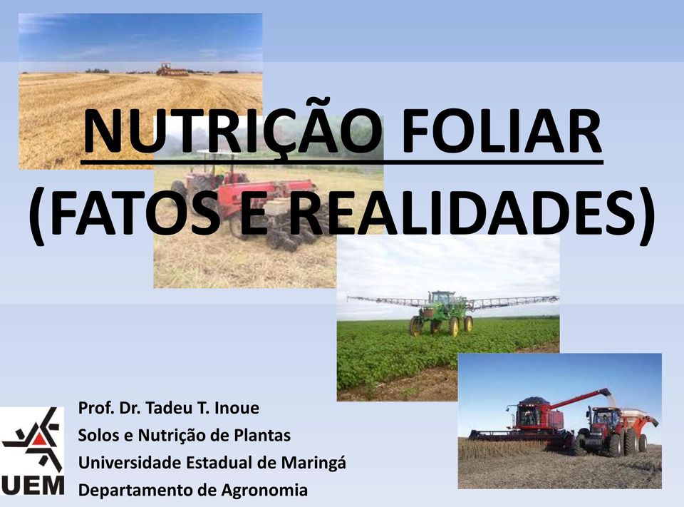 Inoue Solos e Nutrição de Plantas