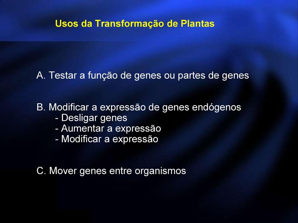 Modificar a expressão de genes endógenos - Desligar