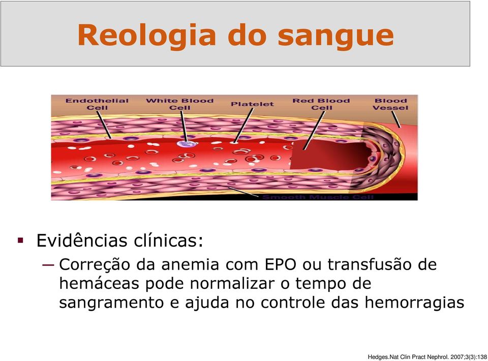 normalizar o tempo de sangramento e ajuda no