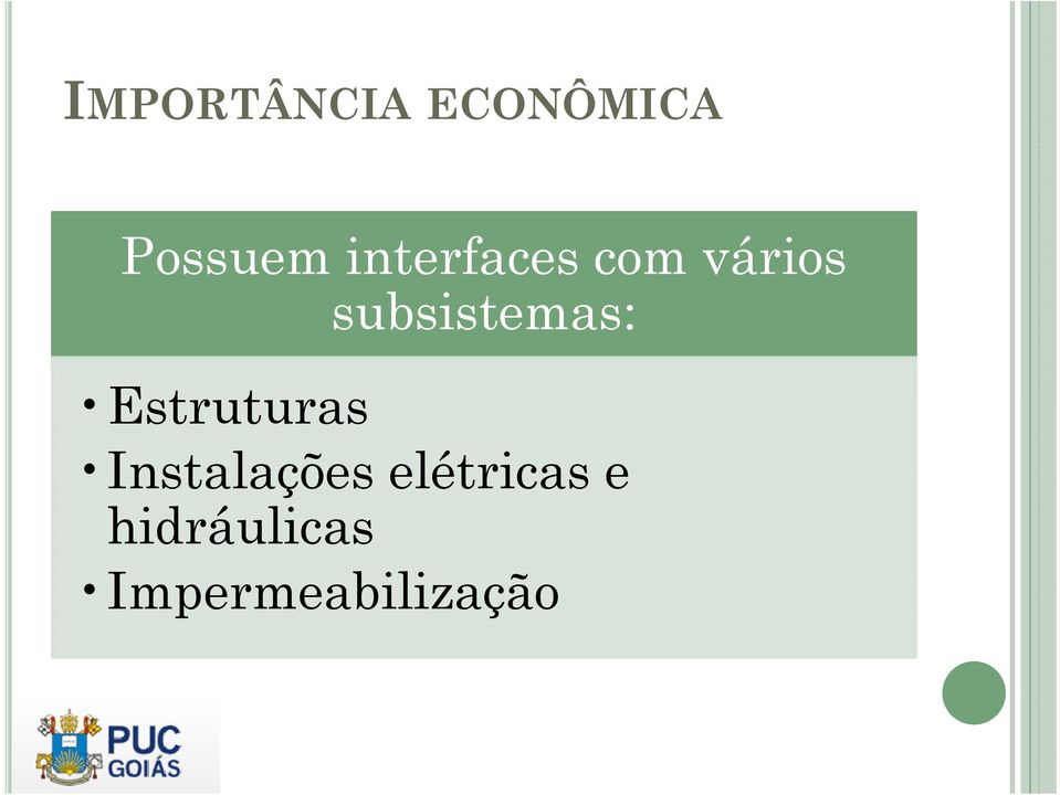 subsistemas: Estruturas