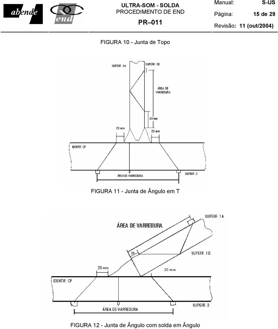 Junta de Ângulo em T FIGURA 12