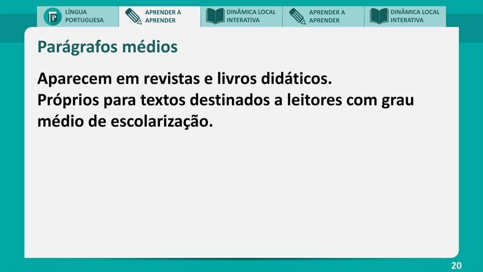 Próprios para textos destinados a