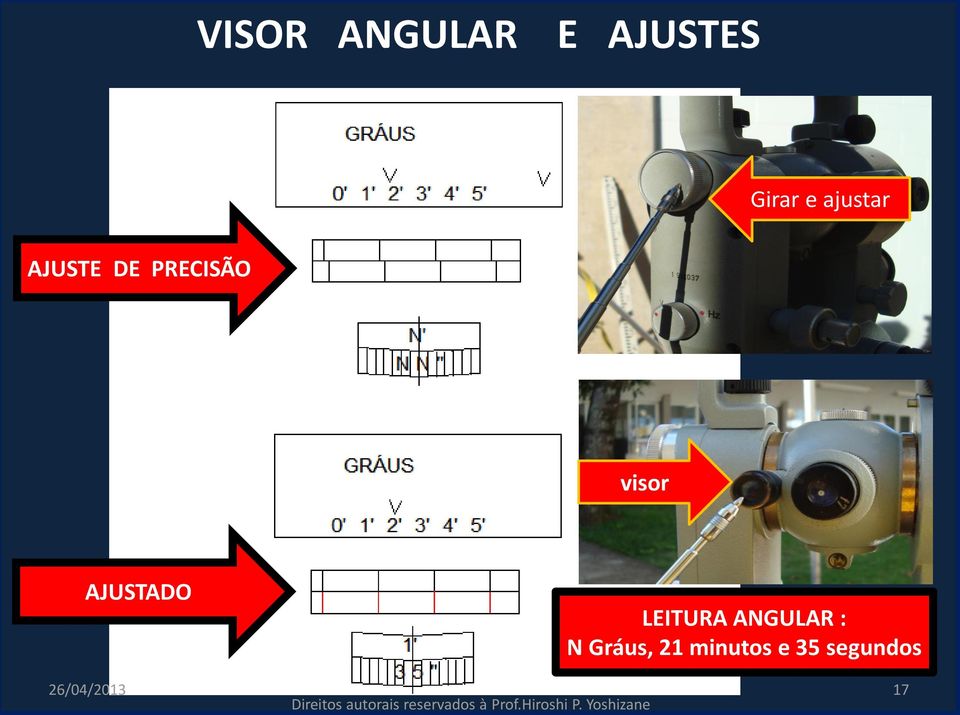 AJUSTADO LEITURA ANGULAR : N