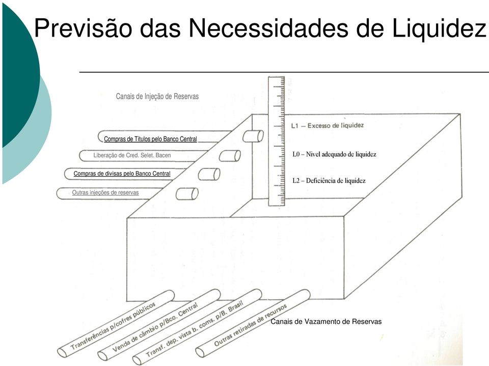 Bacen L0 Nivel adequado de liquidez Compras de divisas pelo Banco