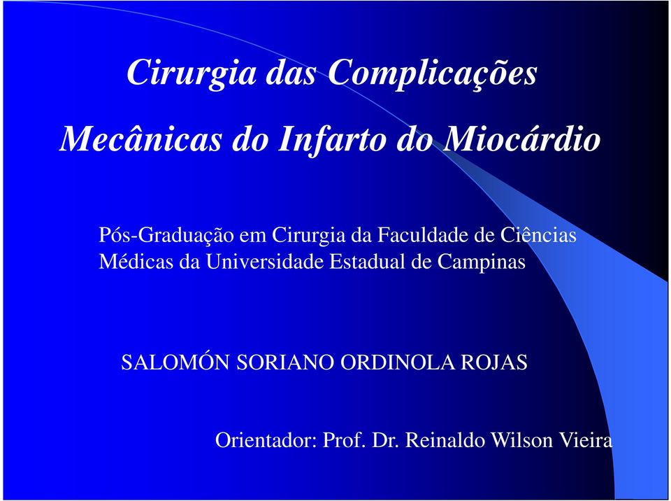 Ciências Médicas da Universidade Estadual de Campinas