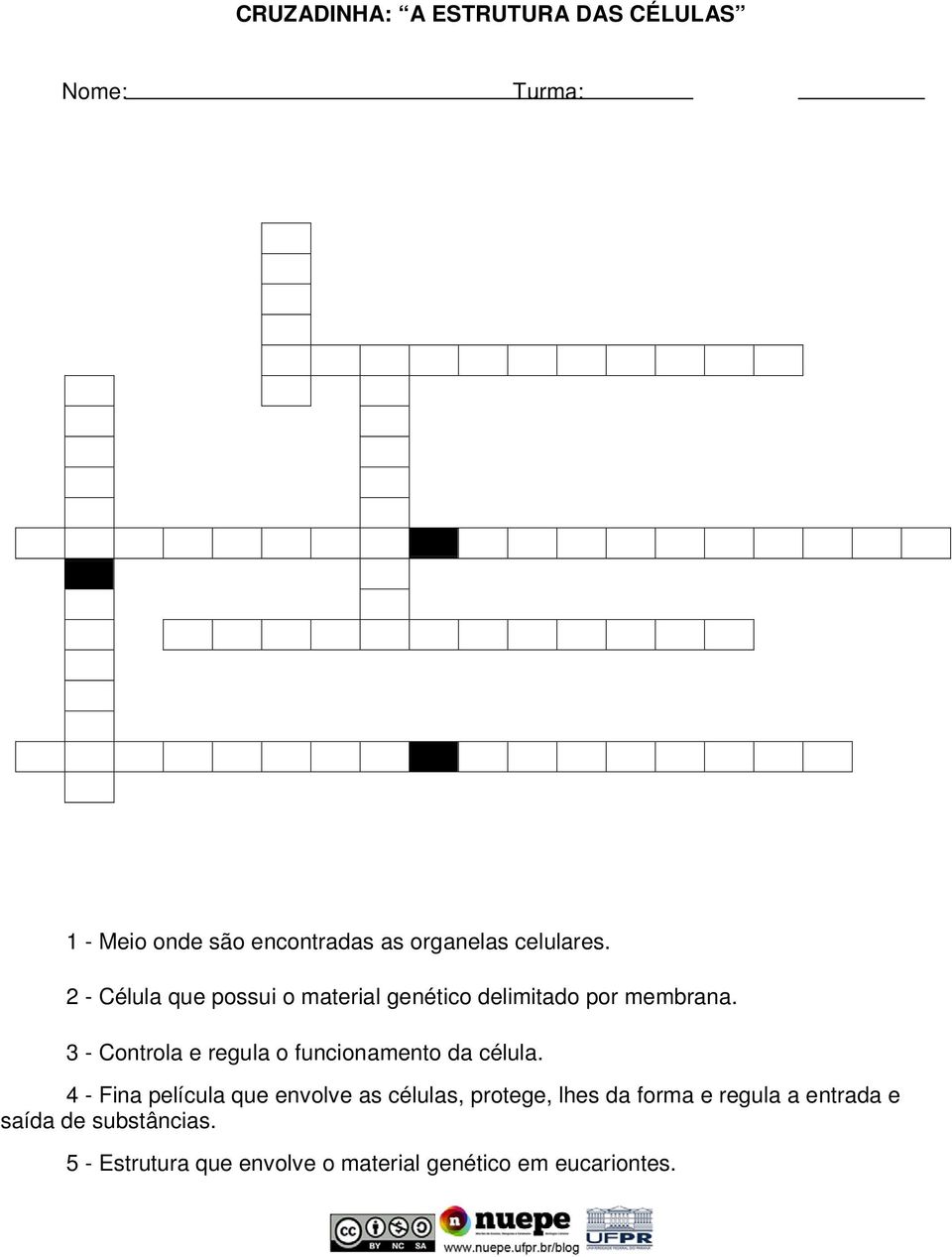 3 - Controla e regula o funcionamento da célula.