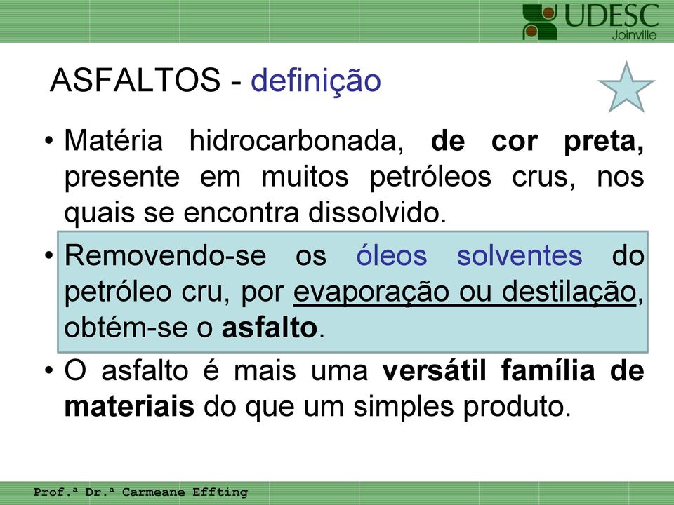 Removendo-se os óleos solventes do petróleo cru, por evaporação ou