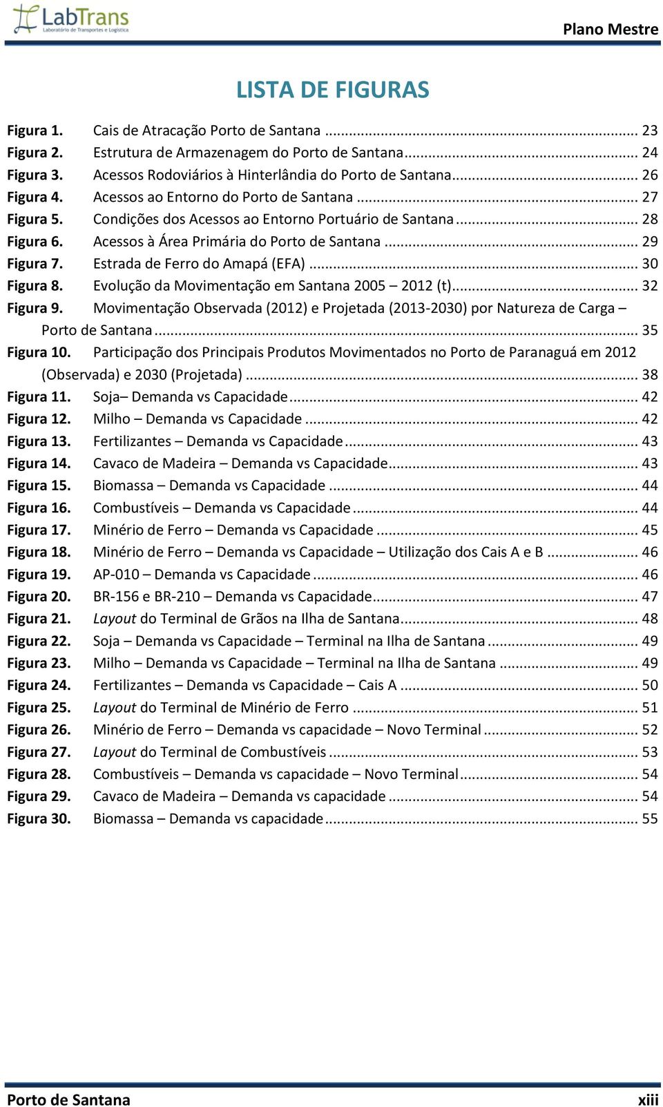 Estrada de Ferro do Amapá (EFA)... 30 Figura 8. Evolução da Movimentação em Santana 2005 2012 (t)... 32 Figura 9.