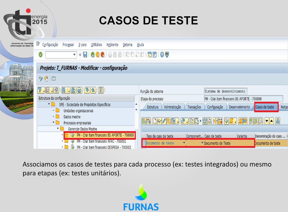 processo (ex: testes integrados)