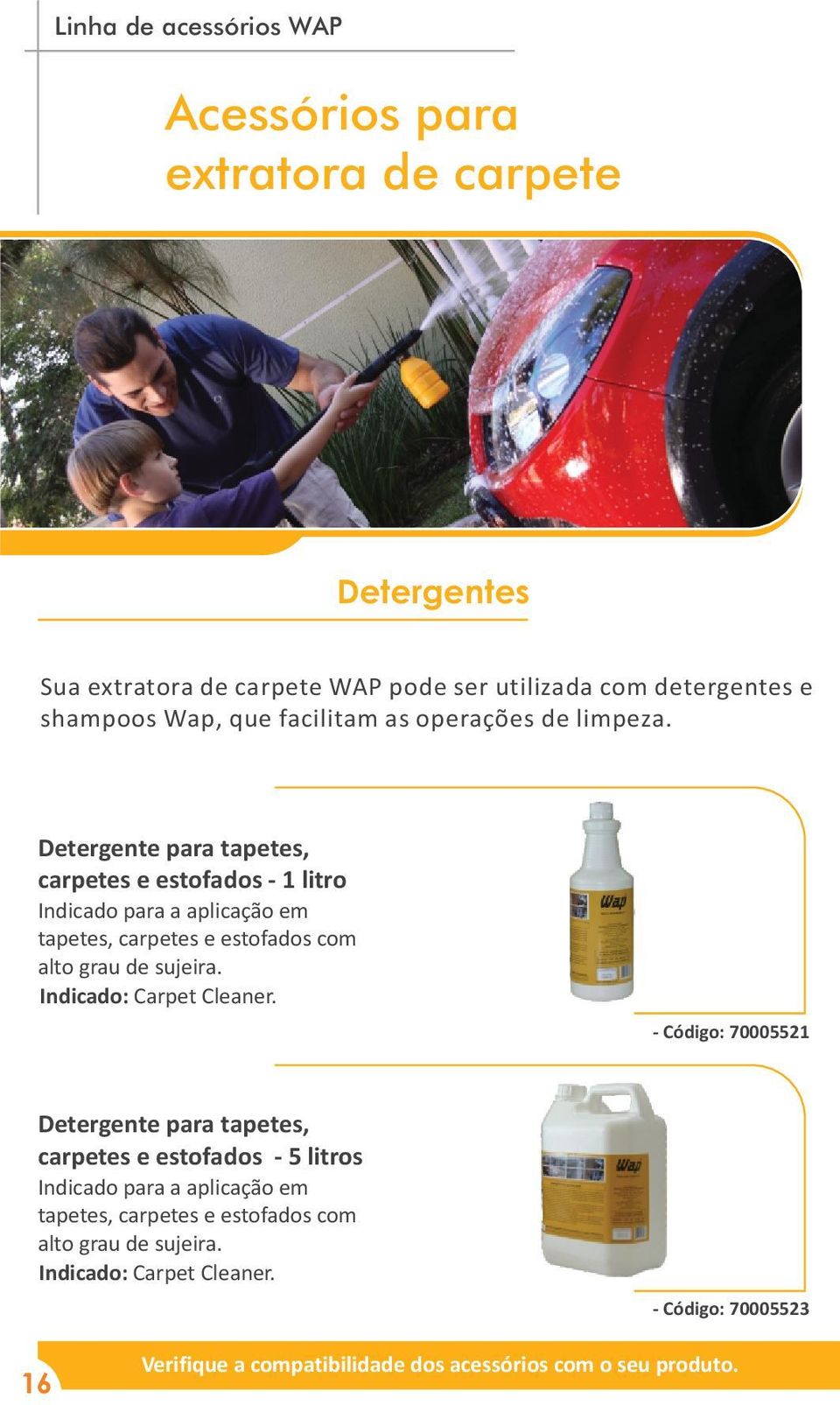 Detergente para tapetes, carpetes e estofados - 1 litro Indicado para a aplicação em tapetes, carpetes e estofados com alto grau de sujeira.