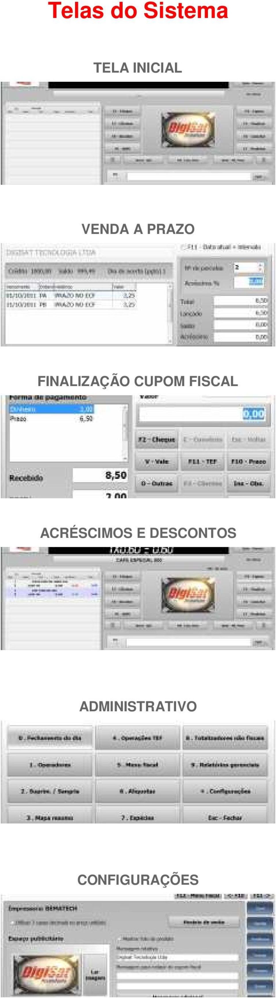 CUPOM FISCAL ACRÉSCIMOS E