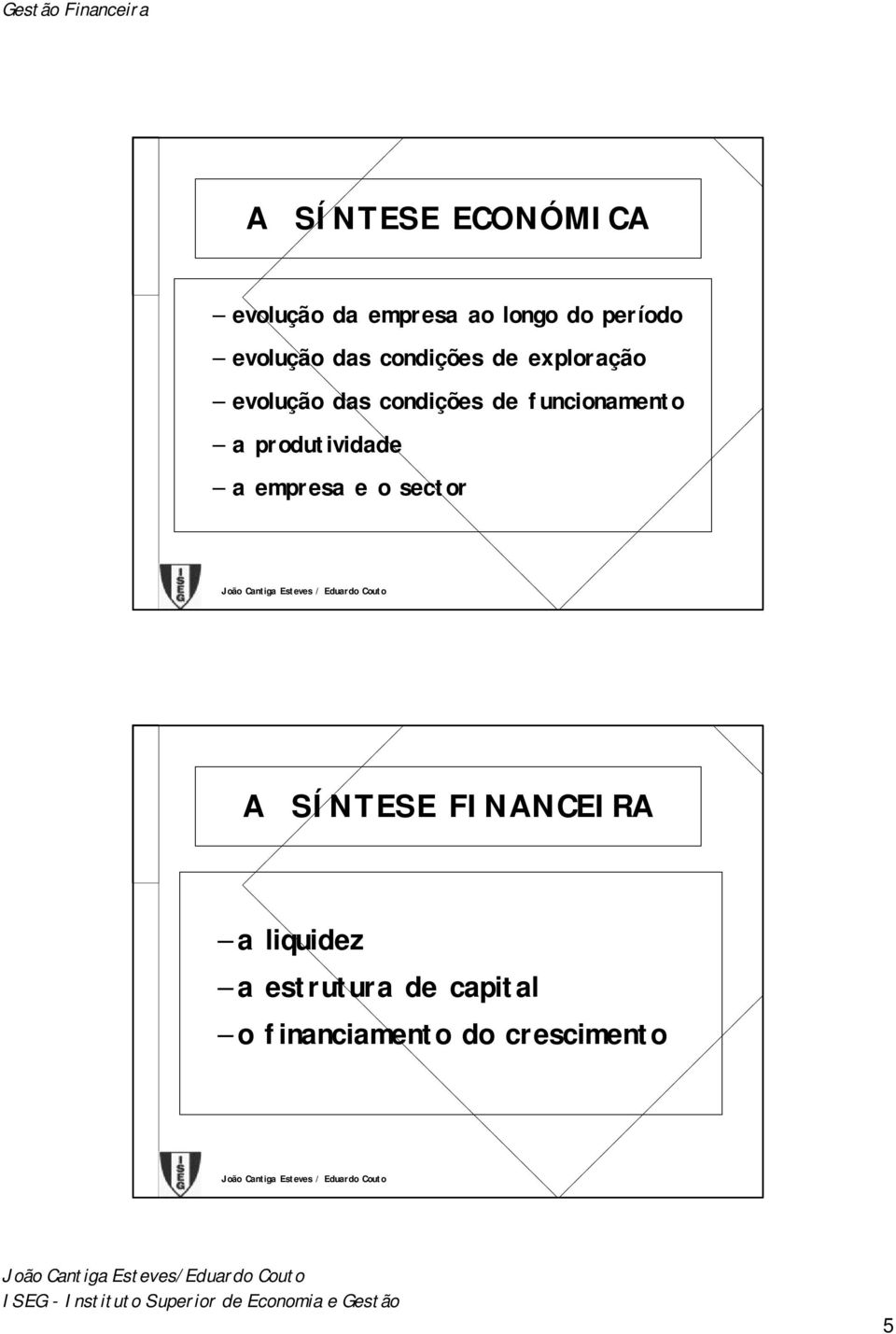 funcionamento a produtividade a empresa e o sector A SÍNTESE