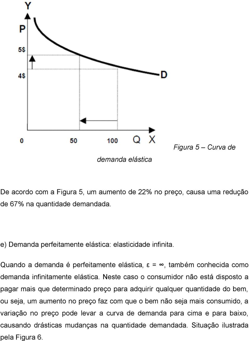 Neste caso o consumidor não está disposto a pagar mais que determinado preço para adquirir qualquer quantidade do bem, ou seja, um aumento no preço faz com que o