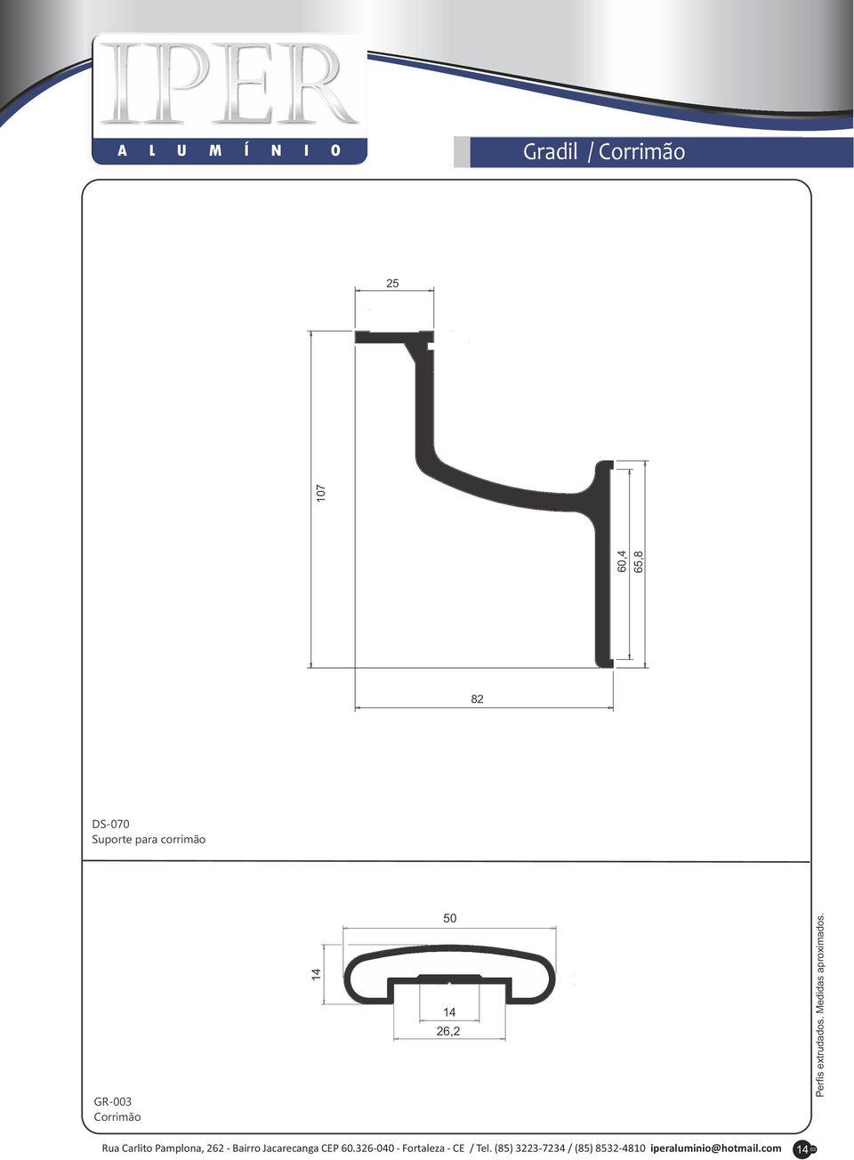 para corrimão GR-003