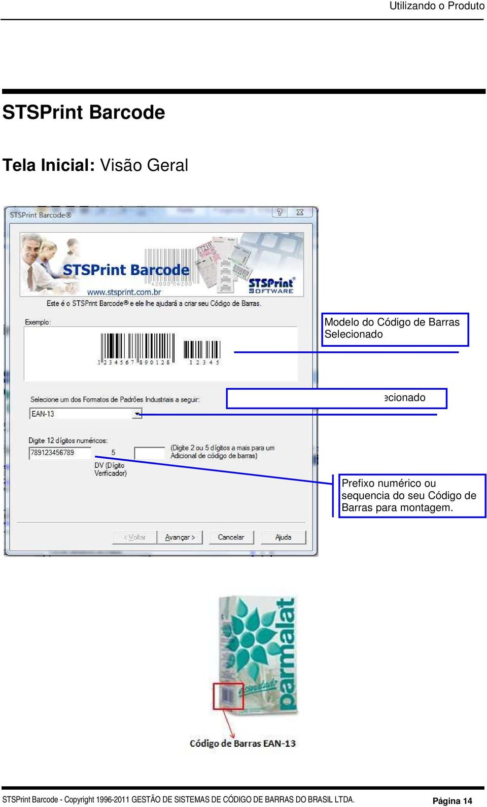 sequencia do seu Código de Barras para montagem.