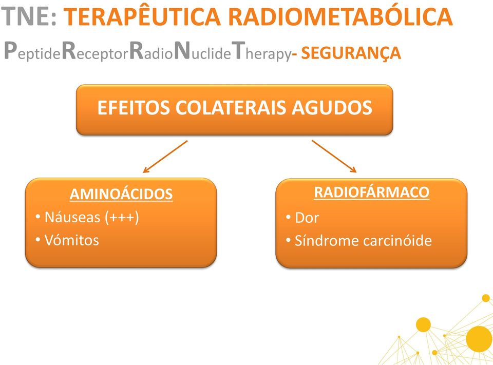 SEGURANÇA EFEITOS COLATERAIS AGUDOS