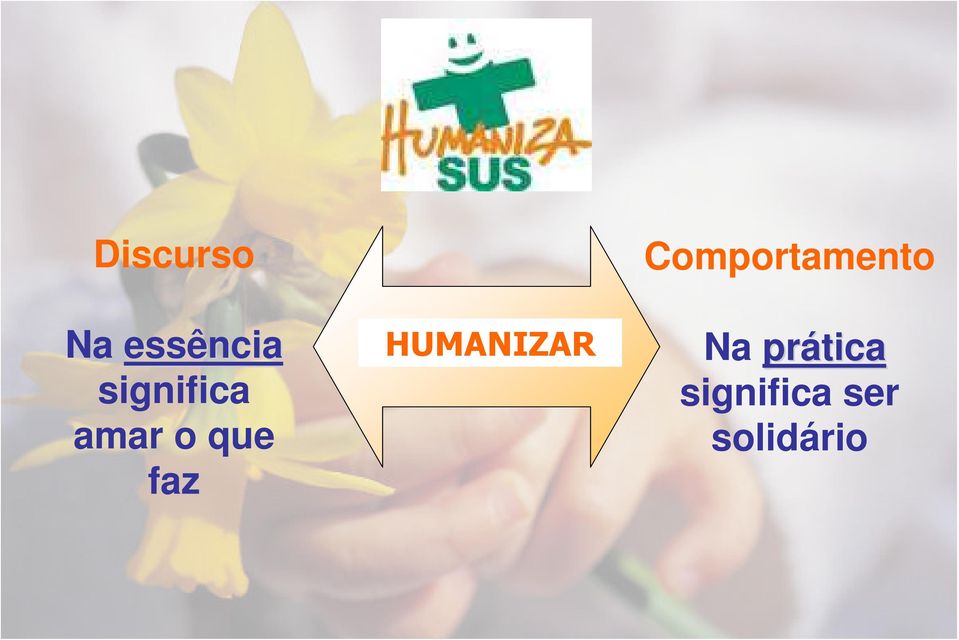 amar o que faz HUMANIZAR