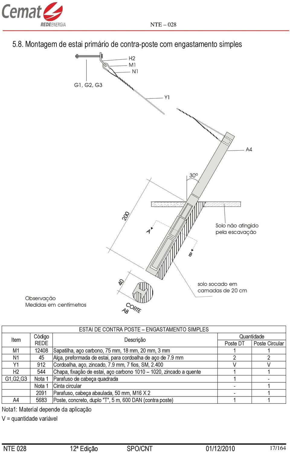 7.9 mm 2 2 Y1 912 Cordoalha, aço, zincado, 7.9 mm, 7 fios, SM, 2.