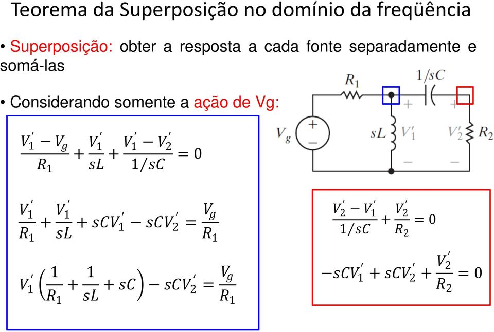 somá-las Considerando somente a ação de Vg: 1 + 1 1 + 1 1 2