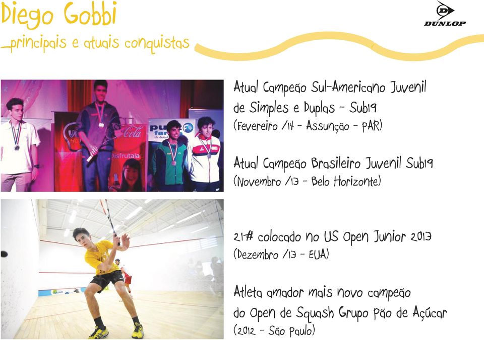 (Novembro /13 - Belo Horizonte) 21# colocado no US Open Junior 2013 (Dezembro /13 -
