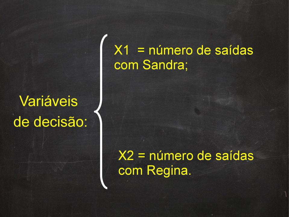 de decisão: X2 =