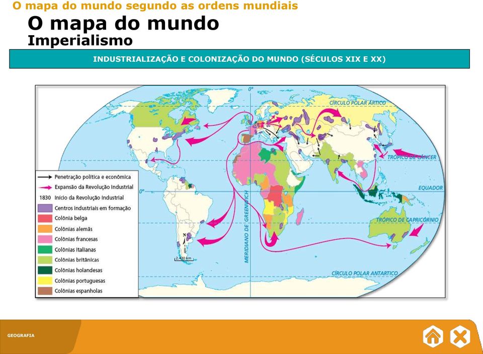 430 km Fonte: DEVOS, W.; GEIVERS, R. Atlas histórico universal.