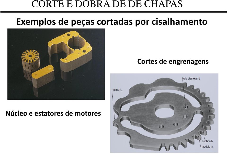 cisalhamento Cortes de