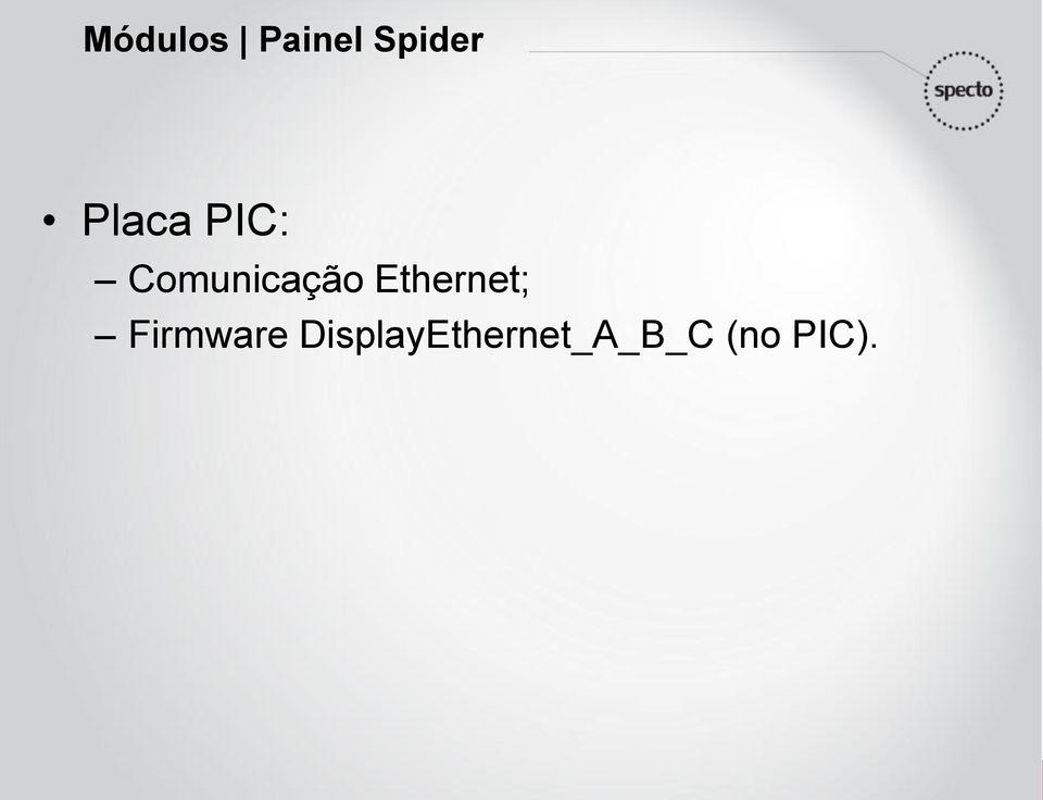 Ethernet; Firmware