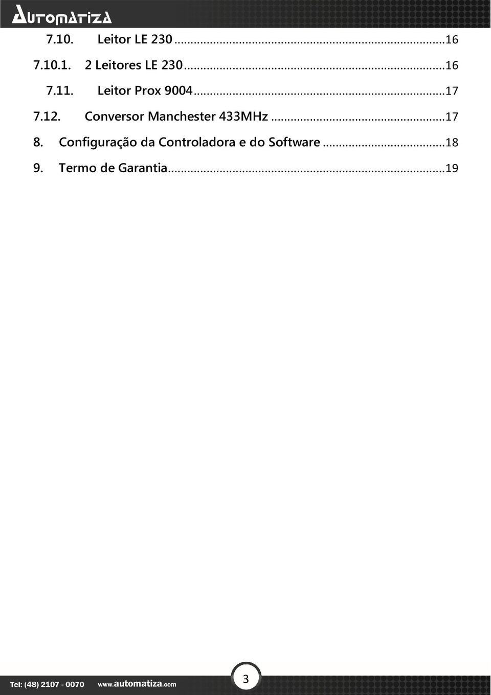 Conversor Manchester 433MHz... 17 8.