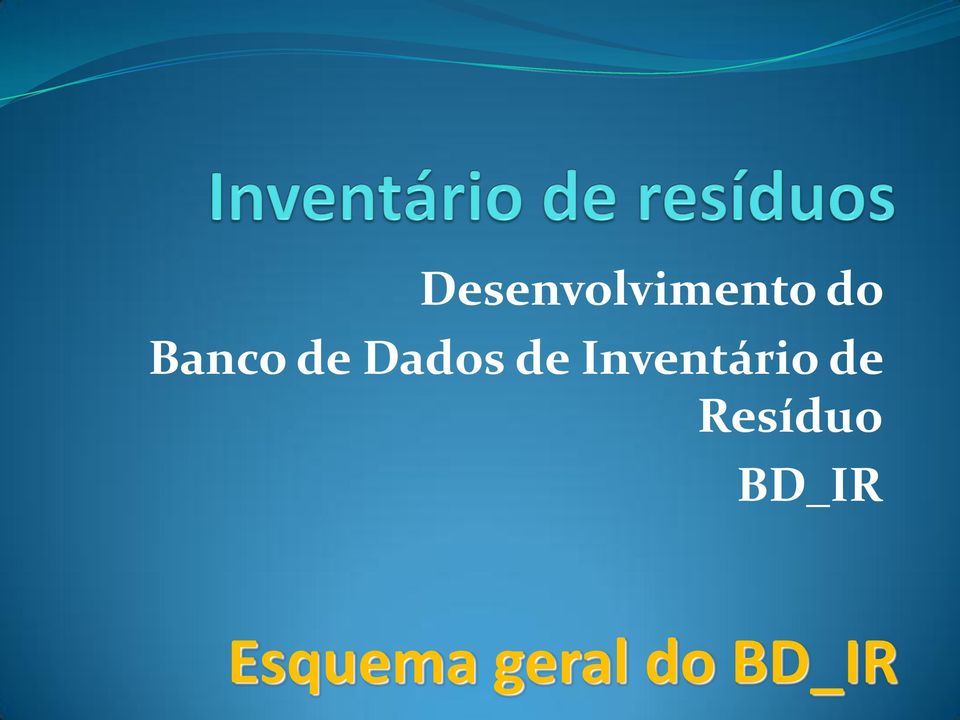 Inventário de