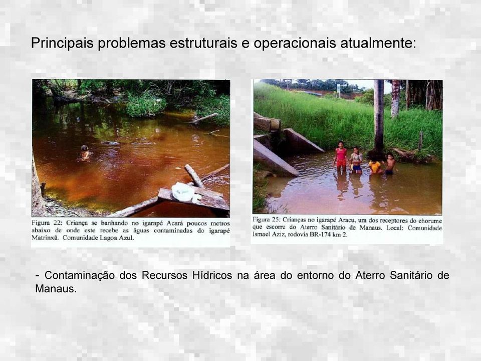 Contaminação dos Recursos Hídricos