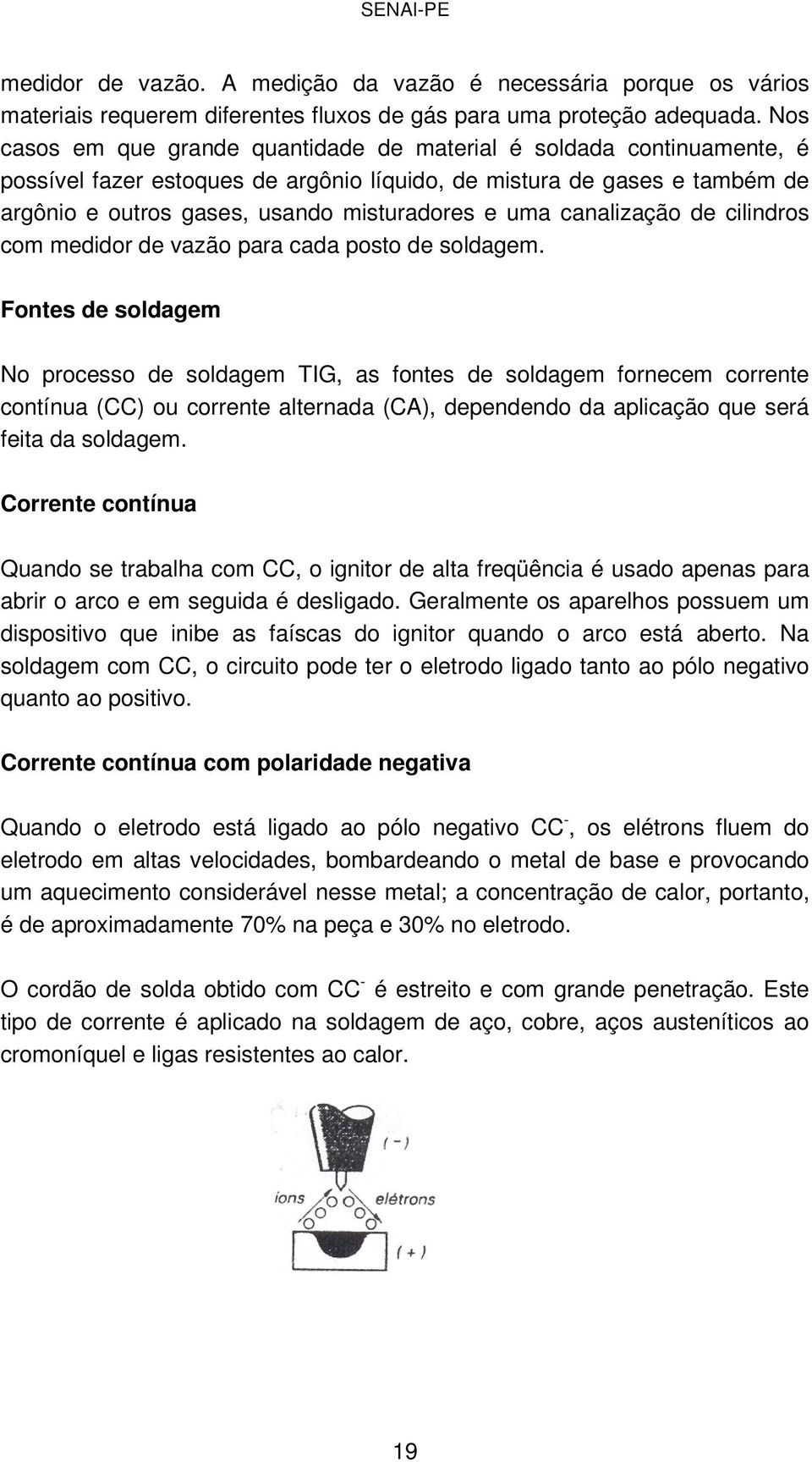 canalização de cilindros com medidor de vazão para cada posto de soldagem.