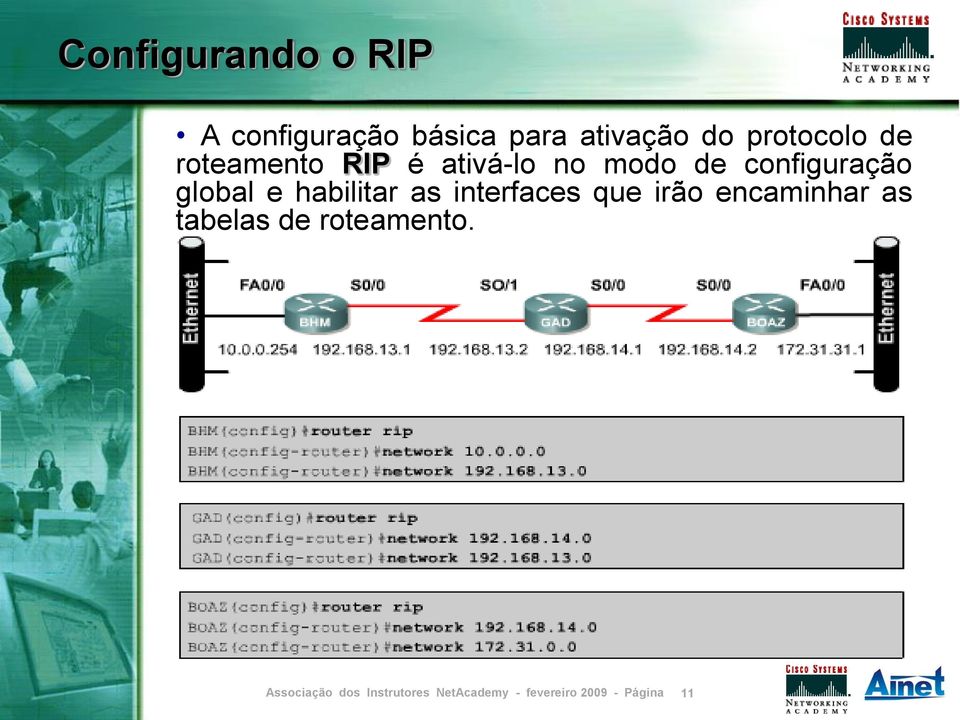 no modo de configuração global e habilitar as