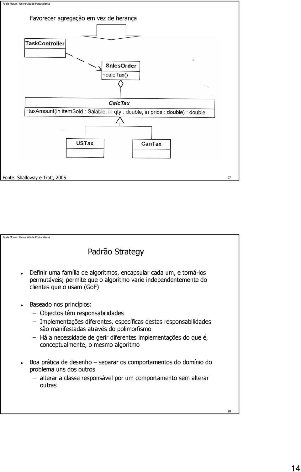 destas responsabilidades são manifestadas através do polimorfismo Há a necessidade de gerir diferentes implementações do que é, conceptualmente, o mesmo