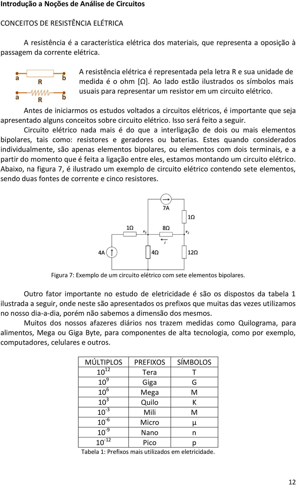 Antes de iniciarmos os estudos voltados a circuitos elétricos, é importante que seja apresentado alguns conceitos sobre circuito elétrico. Isso será feito a seguir.