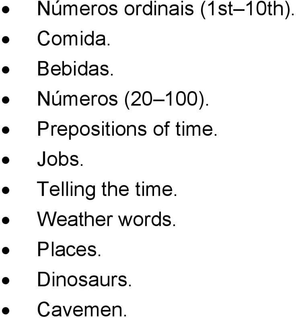 Prepositions of time. Jobs.