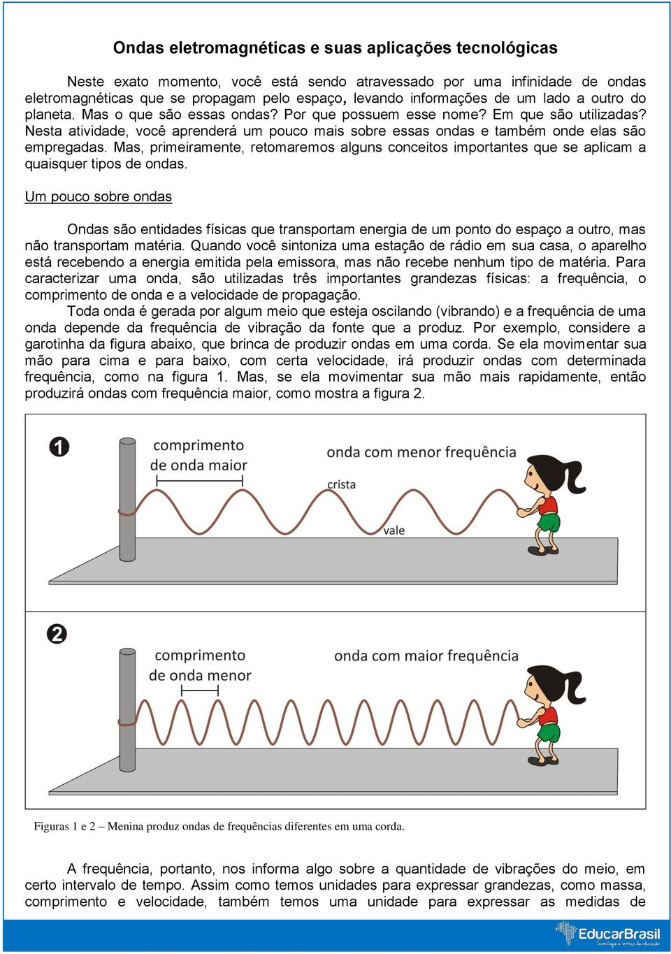 Nesta atividade, você aprenderá um pouco mais sobre essas ondas e também onde elas são empregadas.