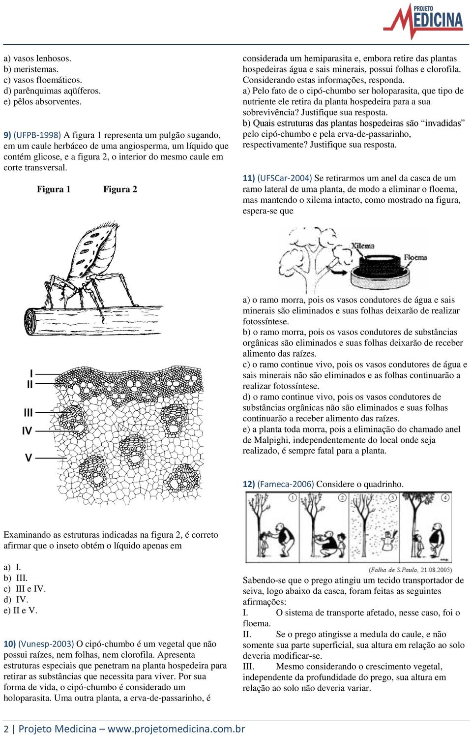 Figura 1 Figura 2 considerada um hemiparasita e, embora retire das plantas hospedeiras água e sais minerais, possui folhas e clorofila. Considerando estas informações, responda.