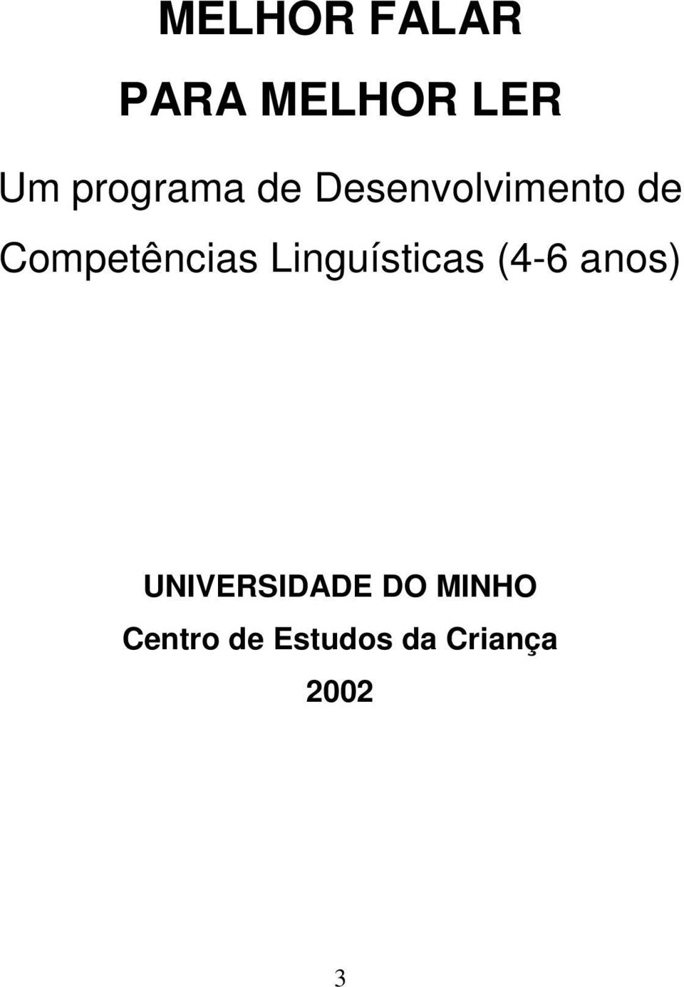 Competências Linguísticas (4-6 anos)