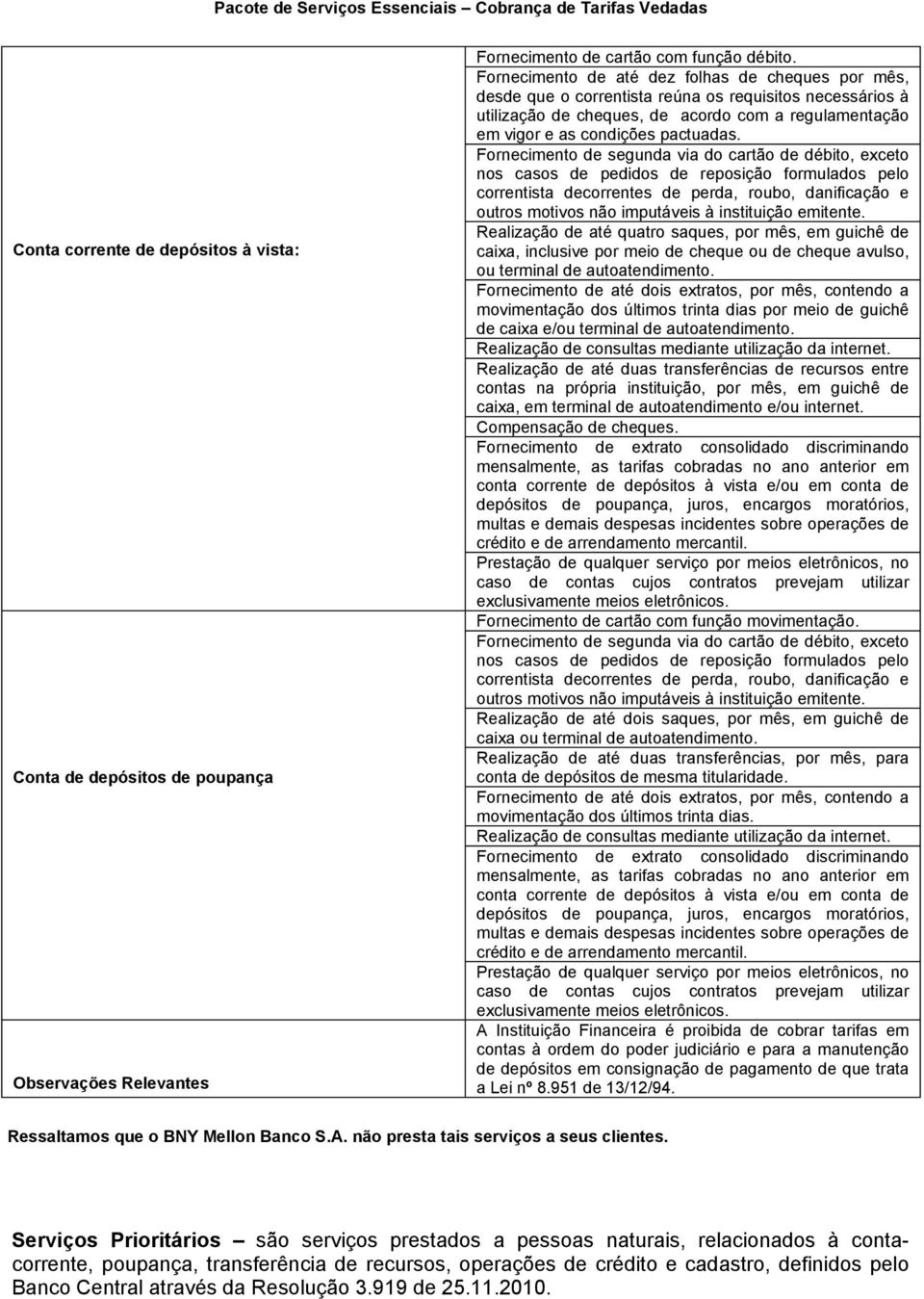 Fornecimento de segunda via do cartão de débito, exceto nos casos de pedidos de reposição formulados pelo correntista decorrentes de perda, rbo, danificação e tros motivos não imputáveis à