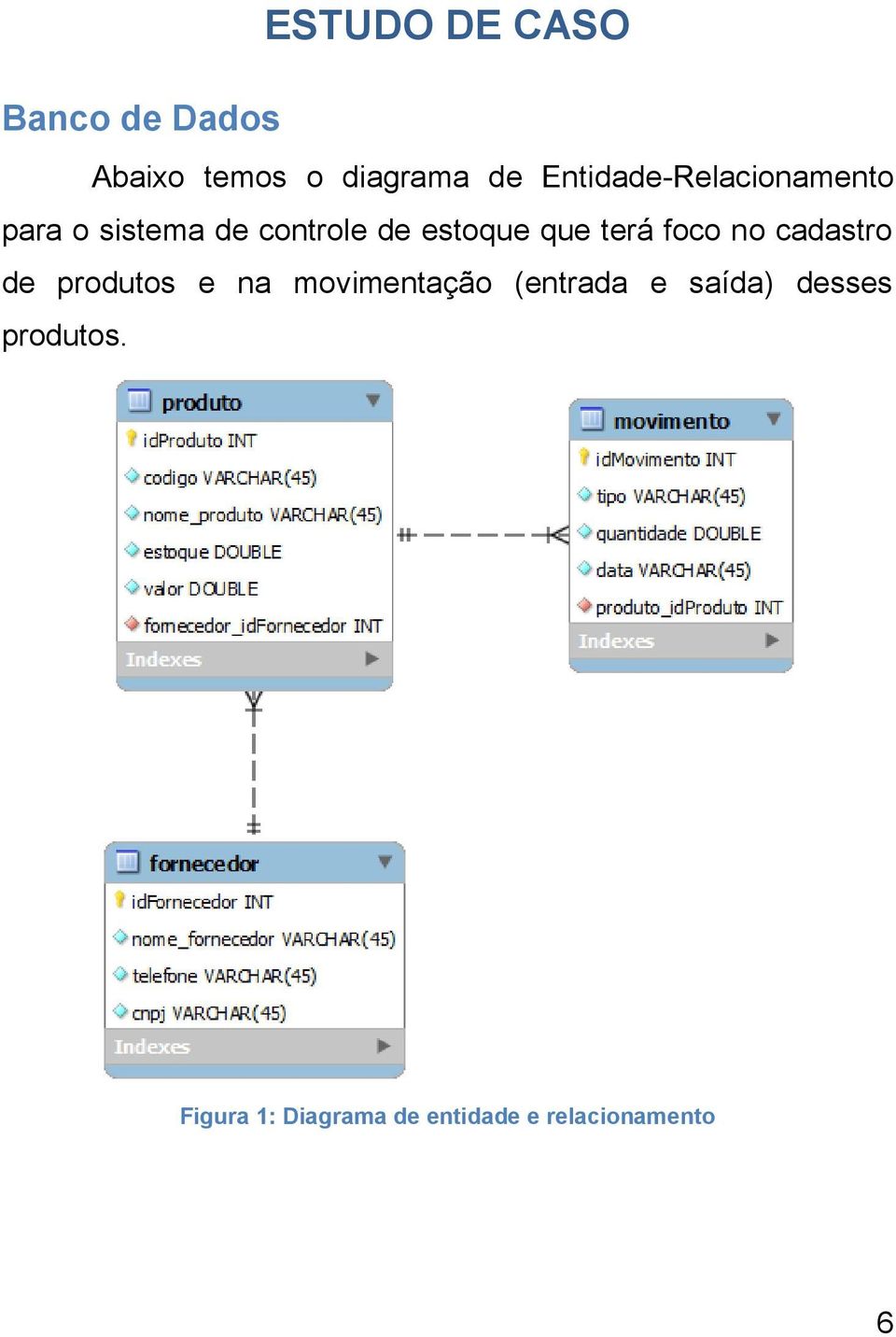 que terá foco no cadastro de produtos e na movimentação (entrada