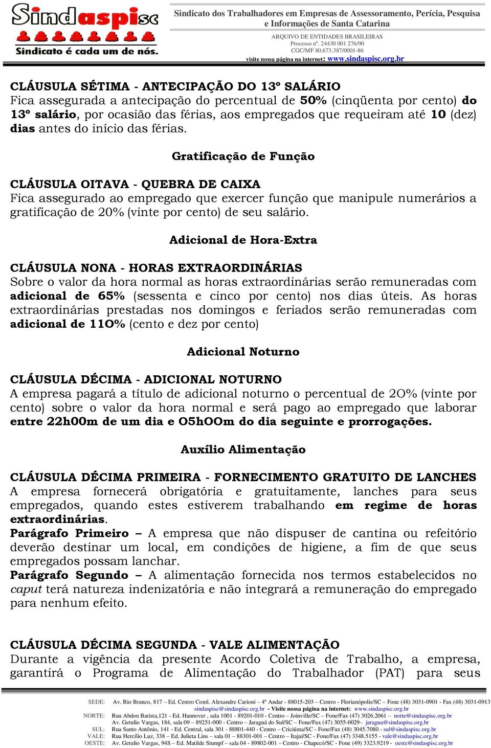 Gratificação de Função CLÁUSULA OITAVA - QUEBRA DE CAIXA Fica assegurado ao empregado que exercer função que manipule numerários a gratificação de 20% (vinte por cento) de seu salário.