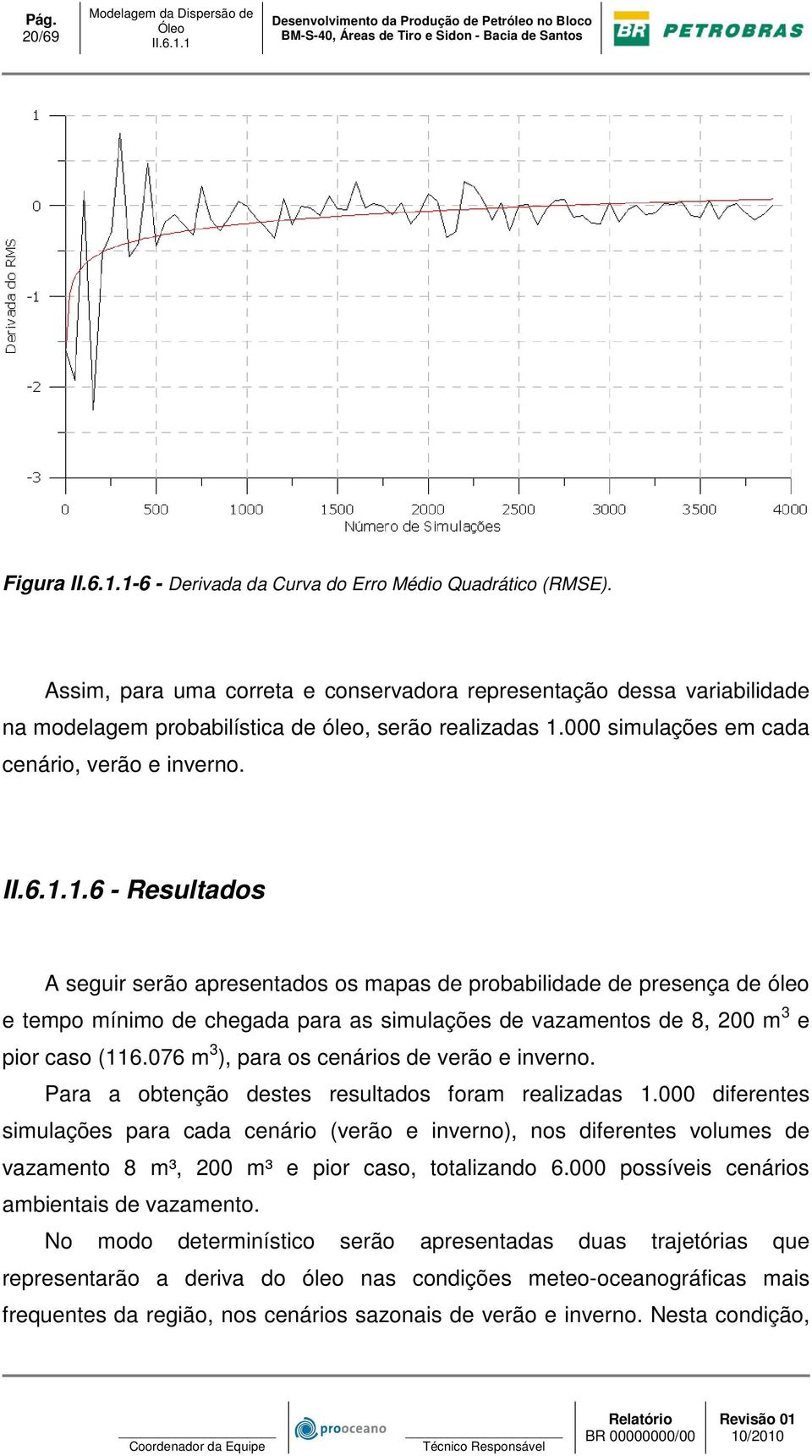 .6 - Resultados A seguir serão apresentados os mapas de probabilidade de presença de óleo e tempo mínimo de chegada para as simulações de vazamentos de 8, 200 m 3 e pior caso (116.